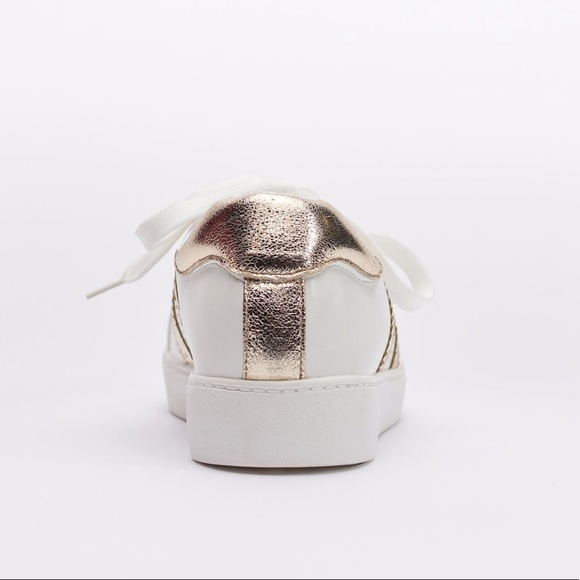 CHAMPAGNE LACE UP SNEAKERS - Picture 5 of 8